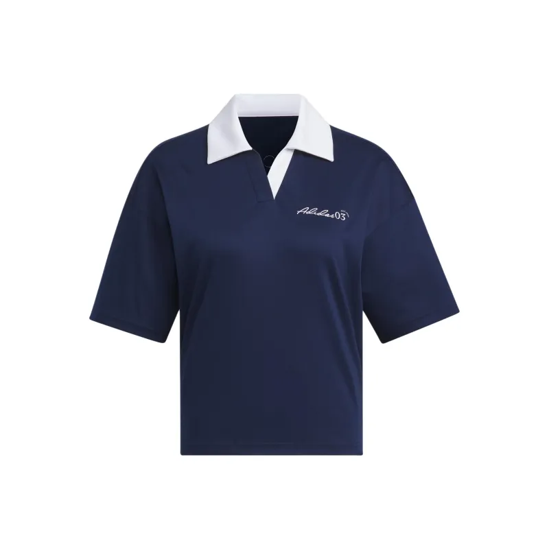 Adidas VERBIAGE Polo Shirt Women's Dark Indigo-0