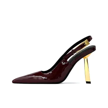 Lan Miao Slim Heel High Heels Women's Burgundy