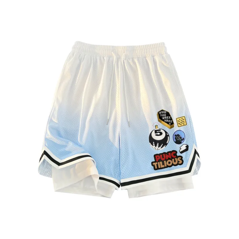 PUNCTILIOUS Casual Shorts Unisex-14