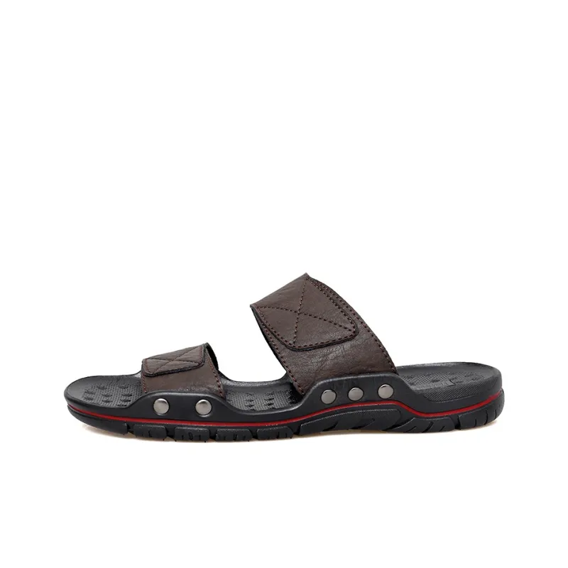 Eminu Rubber Sole Slip Resistant Slide Slippers Men's-6