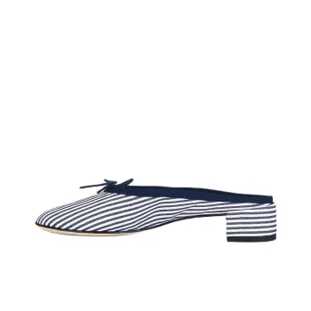 Repetto Camille Closed Toe Slippers 4cm Women's Blue White