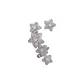 Silver (Clip-on Earrings+Stud Earrings)