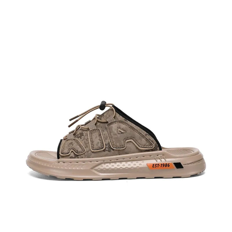 Shiozawa Rubber Sole Stitching Quick Dry Slide Slippers Men's-10