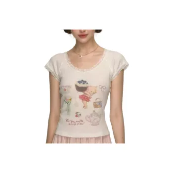 Cotton Gene Crop Tops Women's White