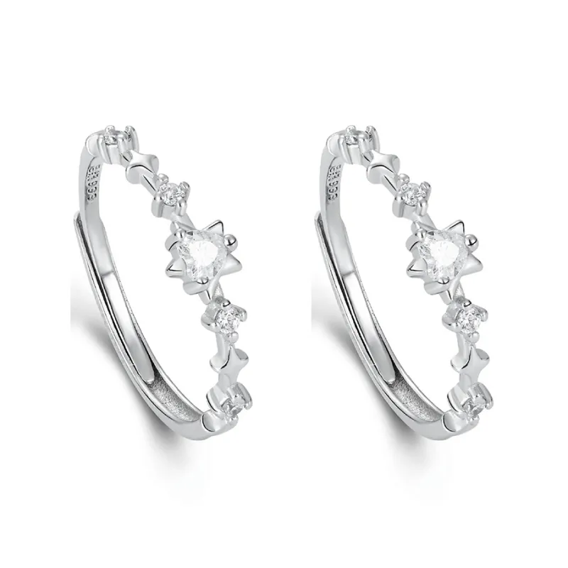MIDNIGHT MOMENT S999 Silver Rings Unisex-7
