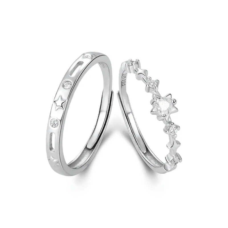 MIDNIGHT MOMENT S999 Silver Rings Unisex-2