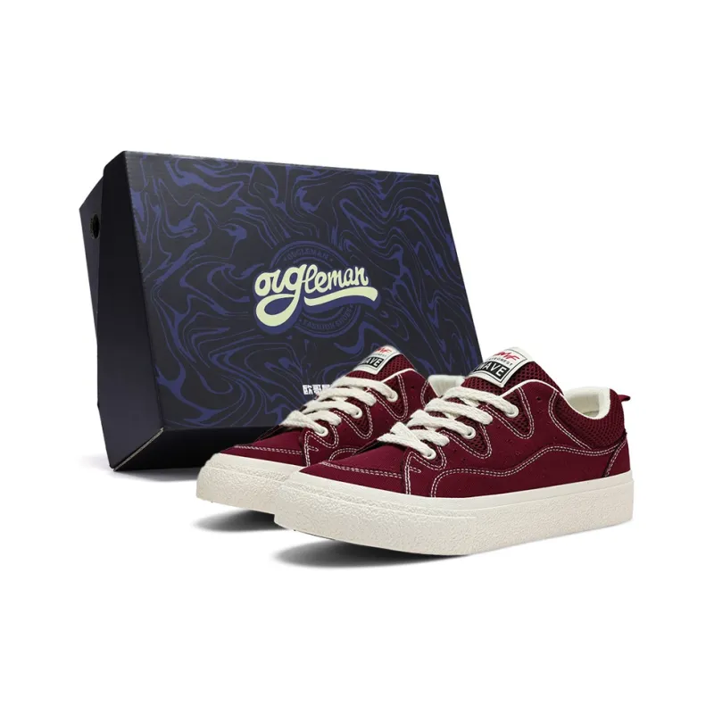 OUGLEMEN Low Top Canvas Shoes Men's Box Included-12