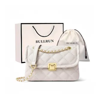 Bullrun Synthetic Leather Crossbody Bag, Shoulder Bag Regular Women's Ecru