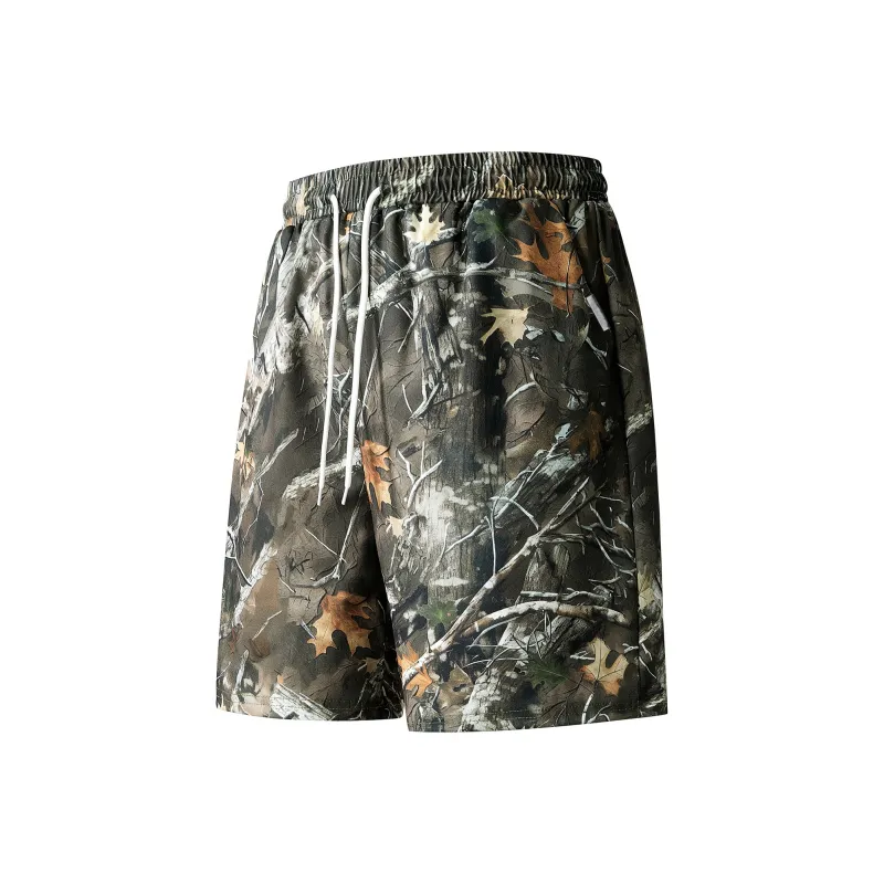 7 SEVFUN Casual Shorts Unisex Maple Leaf Green-0
