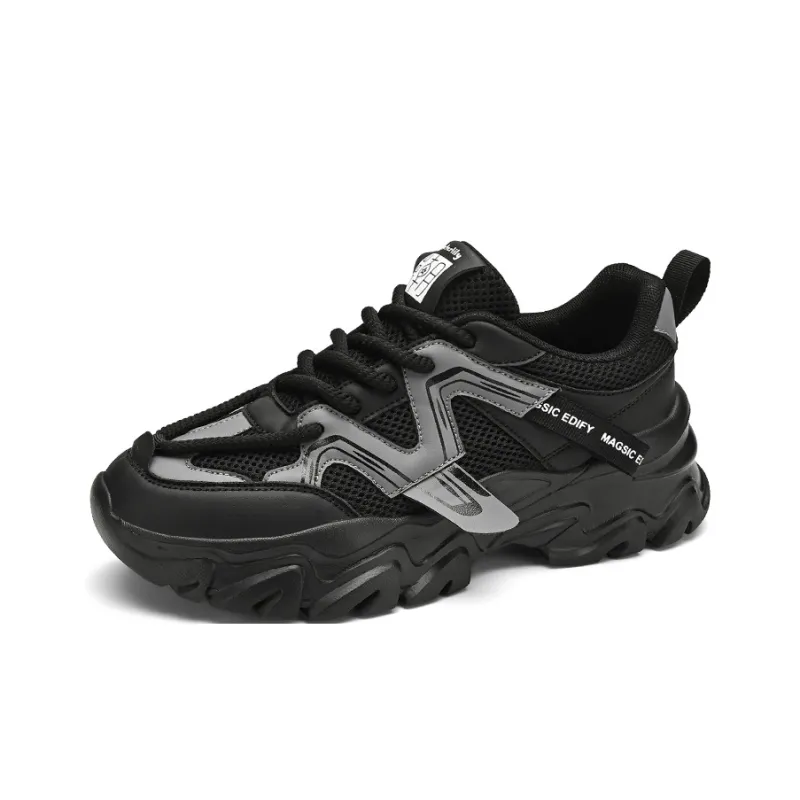 Magelly Shock Absorbers With Slip Resistant And Abrasion Resistant Properties Low Top Chunky Sneakers Men's-11