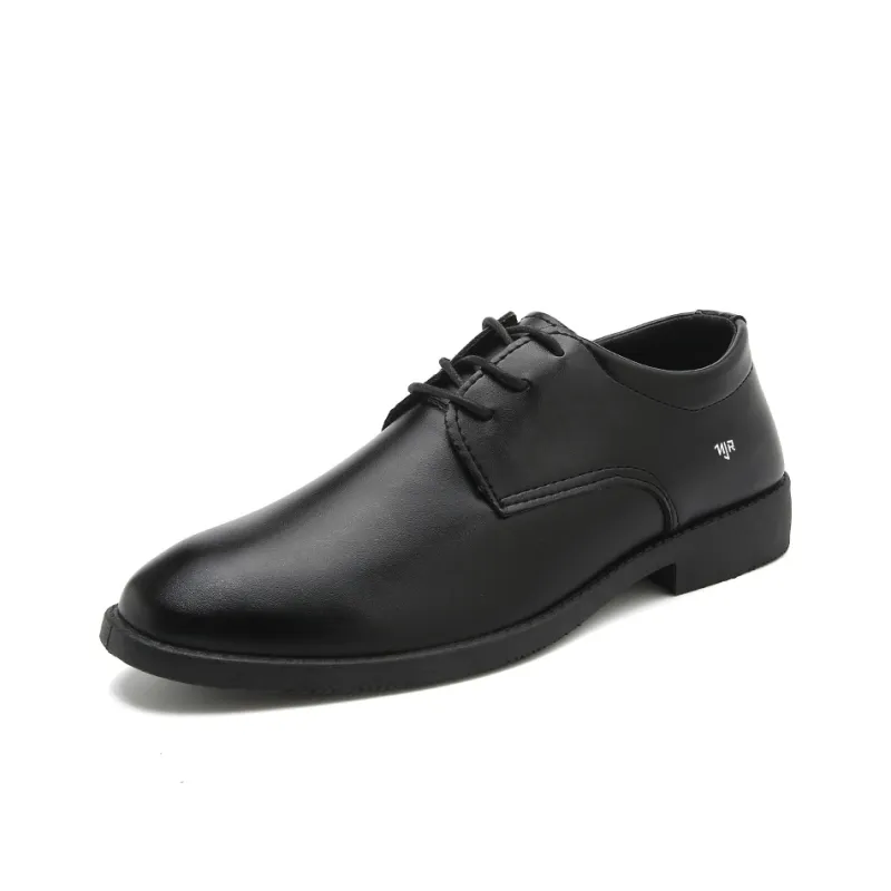 NANJIREN Dress Shoes Men Low Top Brown-0