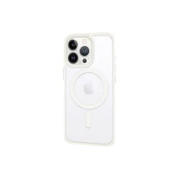 HUINIAN TPU+PC Material Transparent Magnetic Large Hole Phone Cases Compatibility IPhone16Promax/15/14 Solid Color