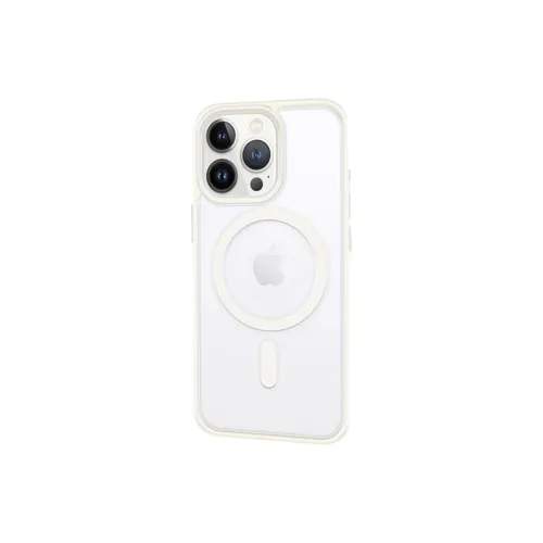 HUINIAN TPU+PC Material Transparent Magnetic Large Hole Phone Cases Compatibility IPhone16Promax/15/14 Solid Color