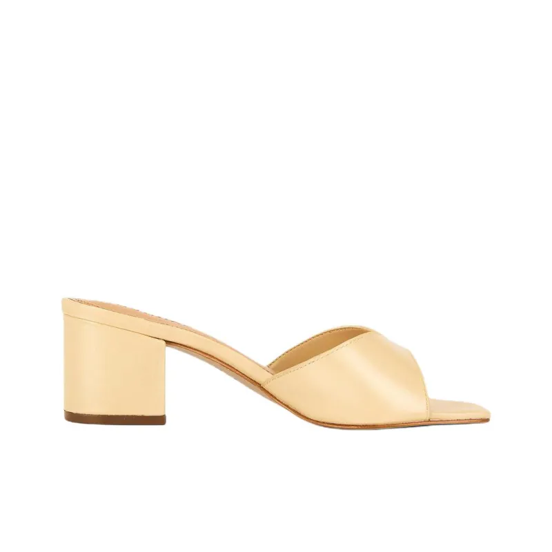 Schutz Slip Resistant Slide Slippers 5cm Women's Beige Yellow-1