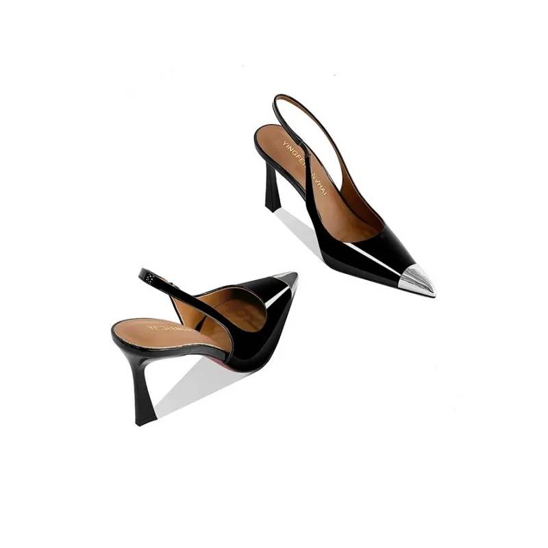 GOSO Slim Heel High Heels Women's Black-4