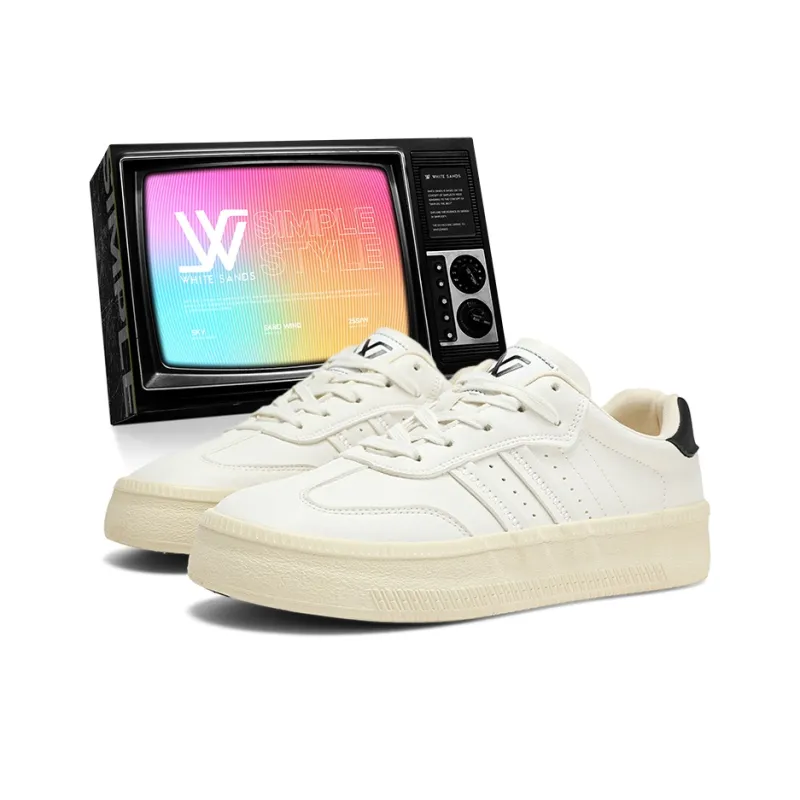 White Sands Anti Slip Wear Resistant Low Top Skateboard Shoes Men's Box-6