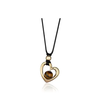 Encounter Gift Natural Tiger's Eye Stone Necklaces Unisex