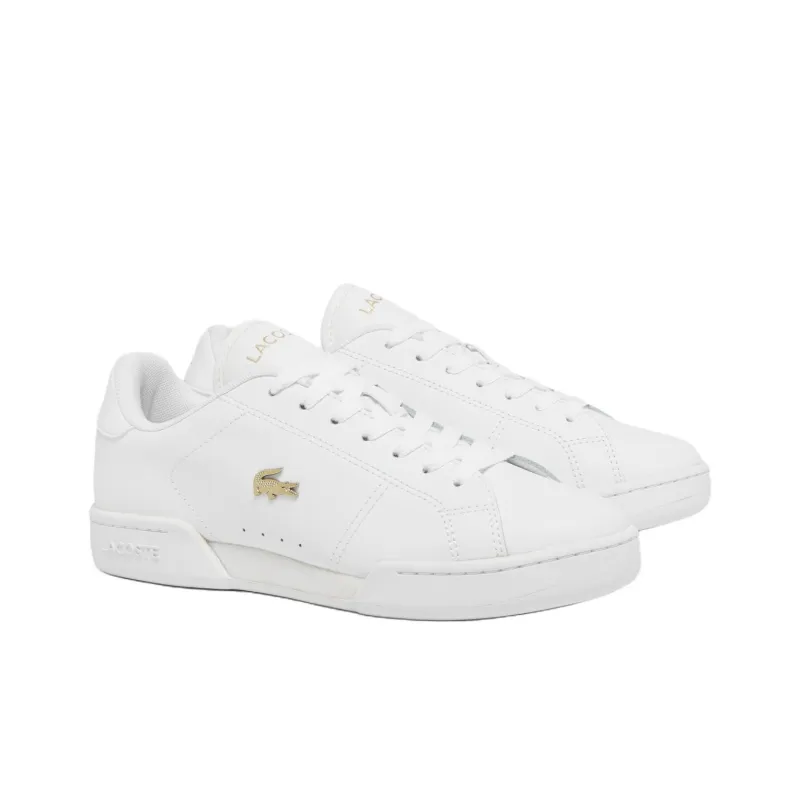 LACOSTE Wear resistant And Lightweight Low Top Skateboard Shoes Women's White-2