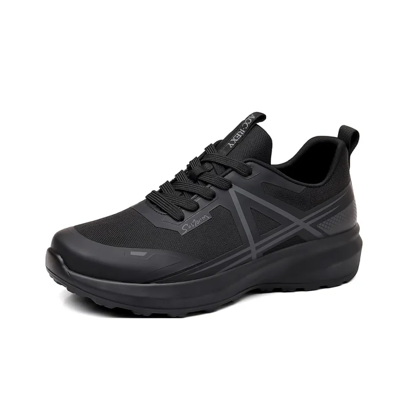 BAGE Abrasion Resistant Height Increasing Slip Resistant Low Top Casual Shoes Men's-0