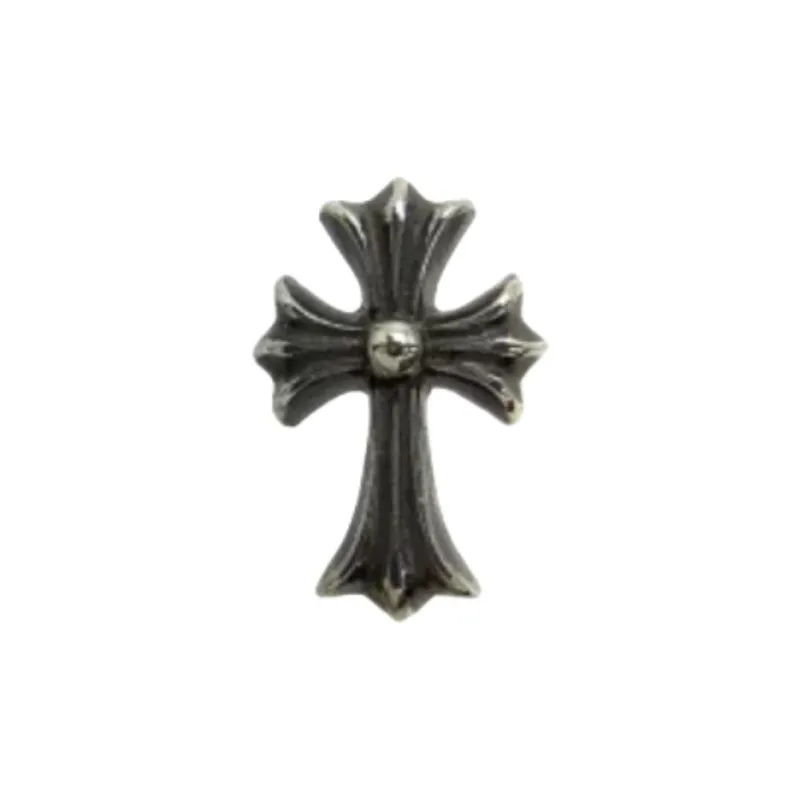 Chrome Hearts 925 Sterling Silver With 14K Gold Earrings Unisex Silver-0