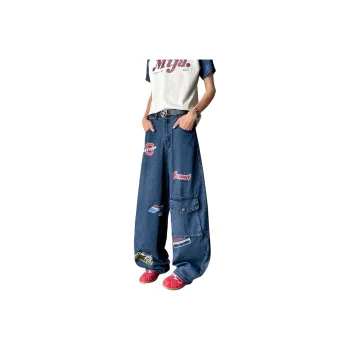 NVRFRGT Jeans Unisex Blue