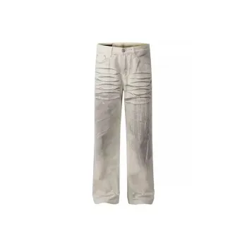 HKRXEC Jeans Men White