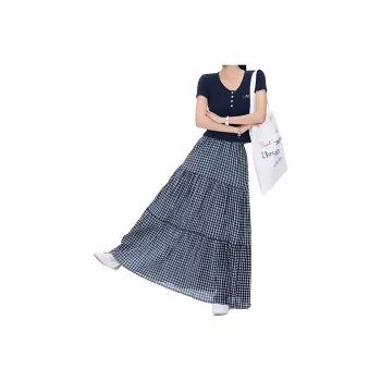 BENGEN Casual Long Skirt Women's