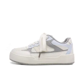 The New Age Family Low Top Skateboard Shoes Women's Beige Blue