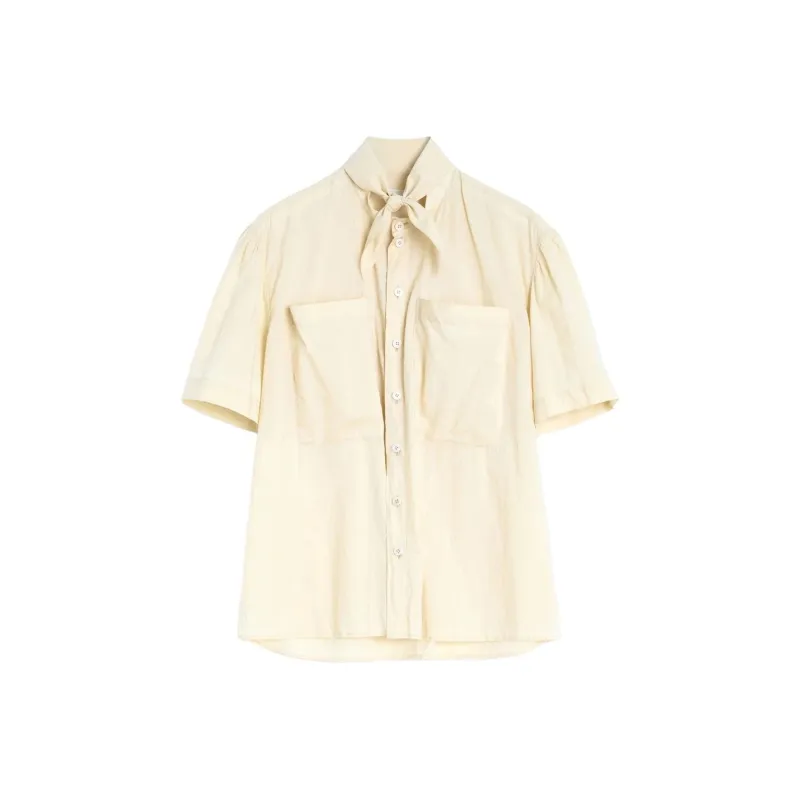 Lemaire Short Sleeve With Foulard Shirt-0