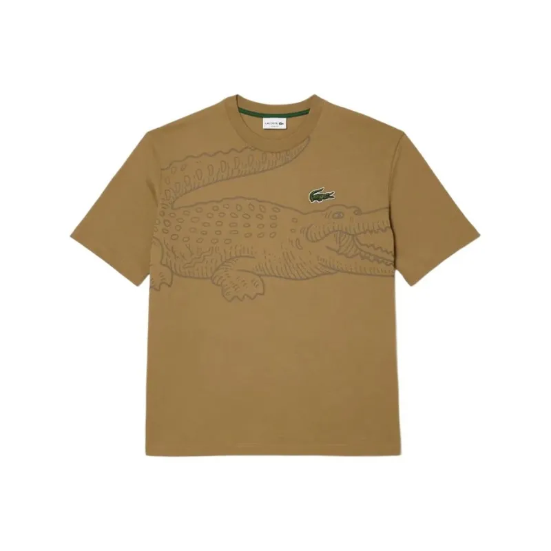 LACOSTE T Shirts Men Brown-0