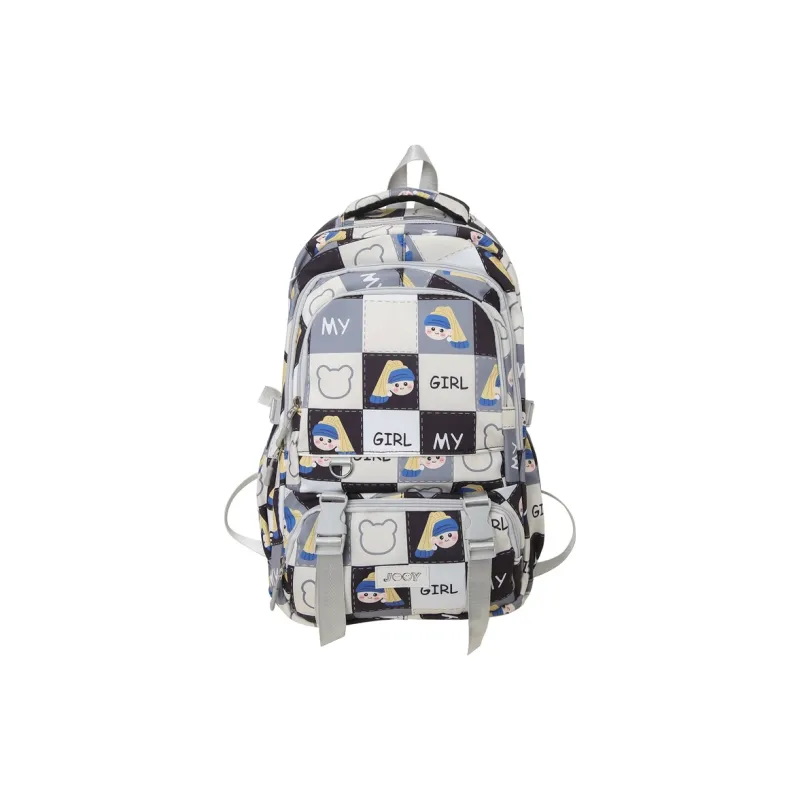Yalu Nylon Backpack Unisex Multicolor-15