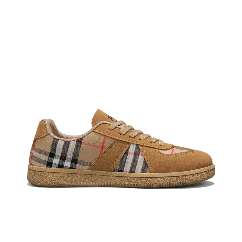Binary Slip Resistant Lightweight Abrasion Resistant Low Top Casual Shoes Men's Khaki-1