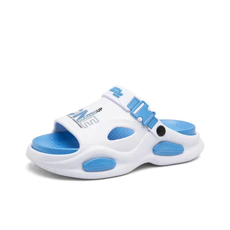 FCMM Beach Sandals Men Khaki/White Blue/Black Orange/Matcha Green-4