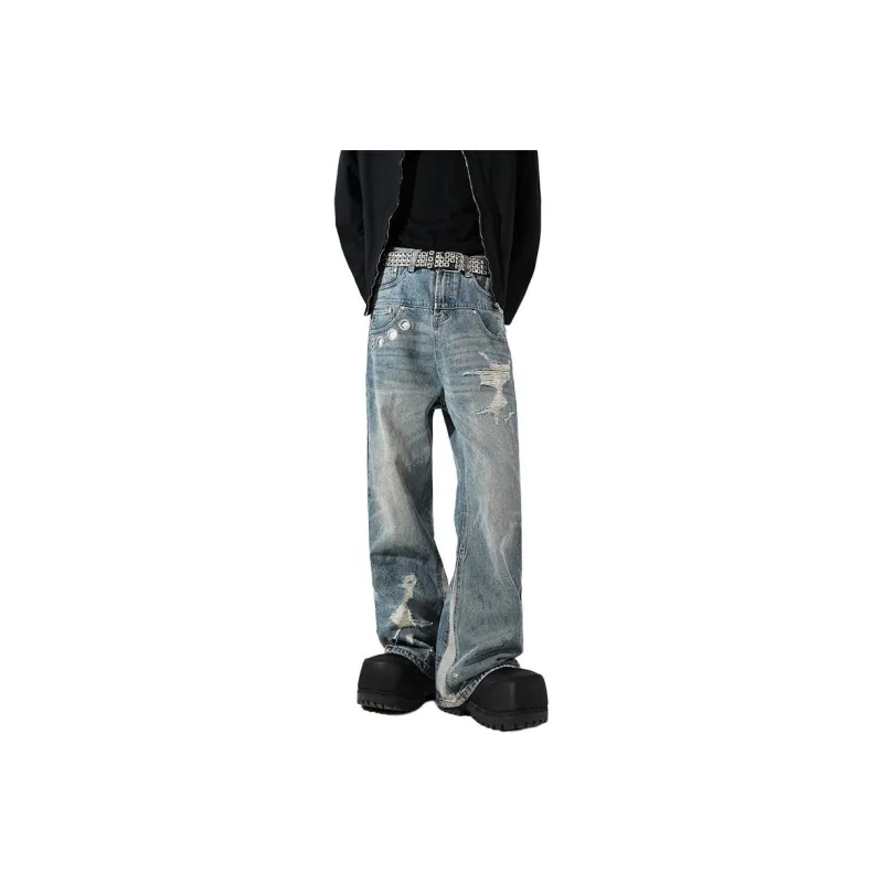 VIPGOOSE Jeans Unisex Blue-0