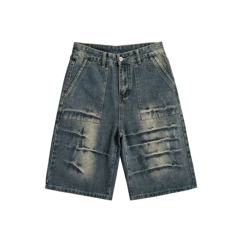 MIIOW Denim Shorts Unisex Nostalgic Blue-2