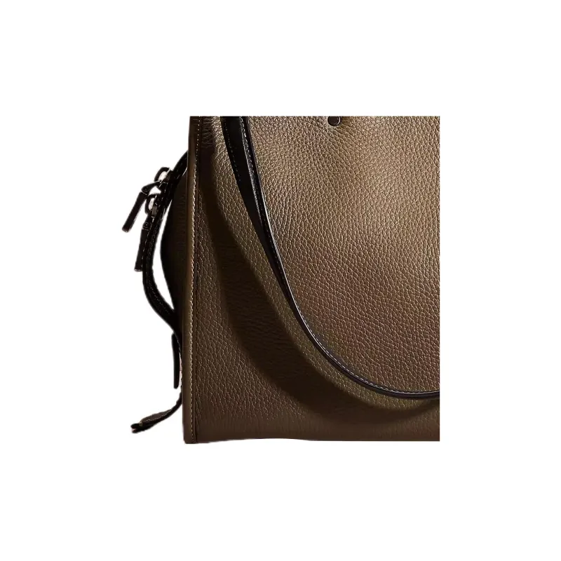 COACH Rogue Leather Handbag Shoulder Bag Large Size Women's Olive Green-1