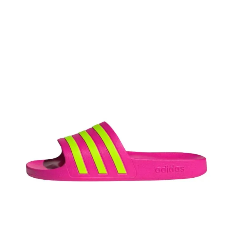 Adidas Women's Adilette Aqua Slide 'Shock Pink Solar Slime' Women's-0