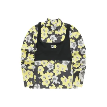 FILA FUSION FILA FUSION X BEAMS Co branded Series Regular T Shirt Women's Sahara Yellow