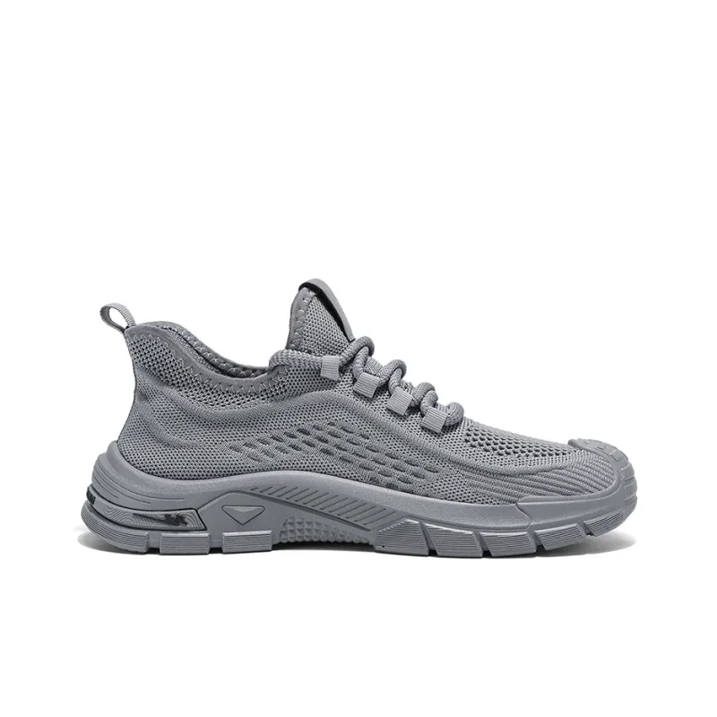 Binary Shock Absorbers With Slip Resistant Features Low Top Casual Shoes Men's Gray-1