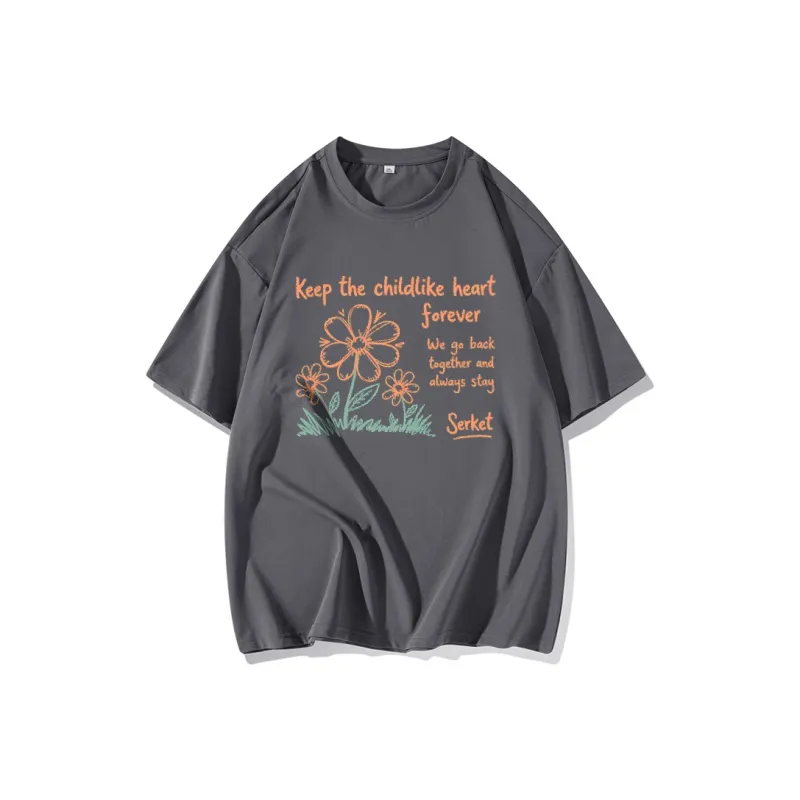 FAIRWHALE Drop Shoulder Sleeve T Shirt Women's-12