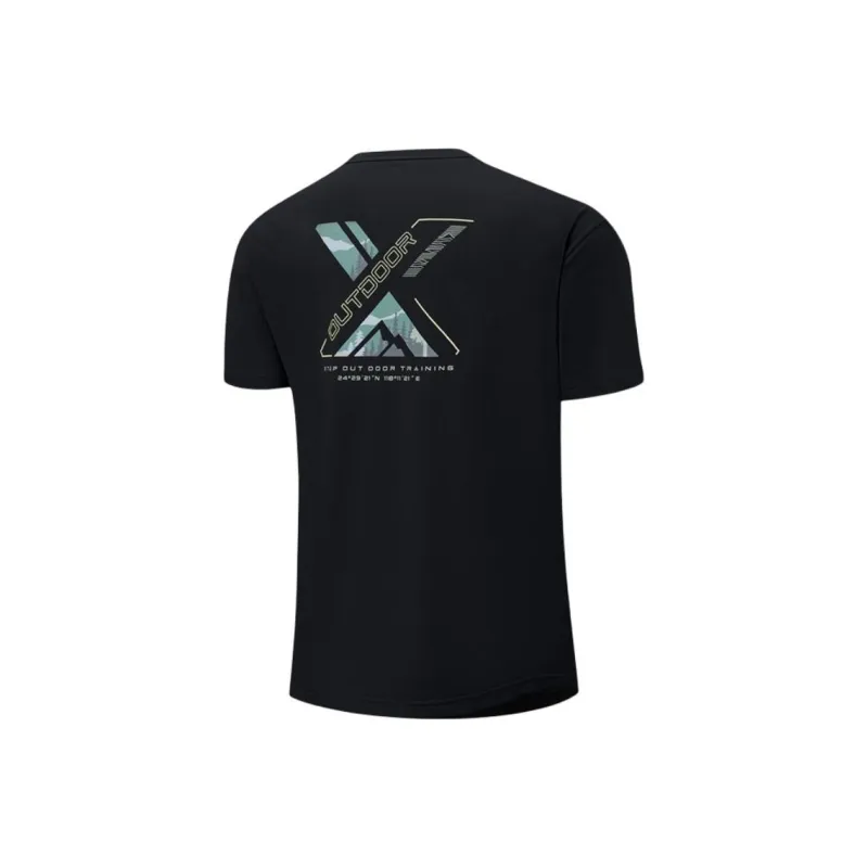 XTEP T Shirts Men Jet Black-1
