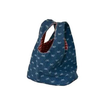 Gentle Welcome Bowknot Double Sided Large Capacity Portable Bag Makeup Bags