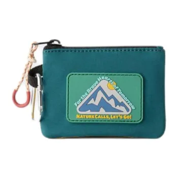 ZARA Polyester Wallet Men's Green & Yellow