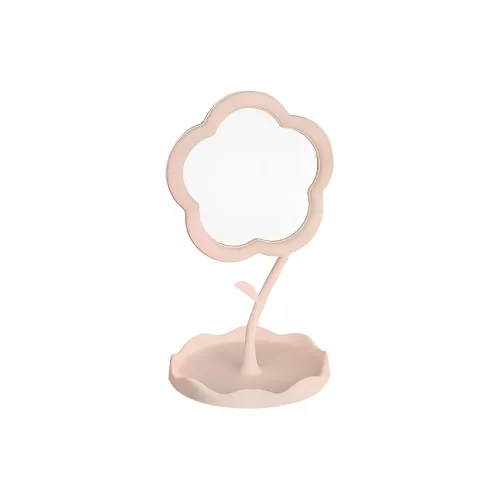 XIAOLITONGXUE Ins Floral Makeup Mirror Office Desktop Artistic Style Mirror Portable Dormitory, Sun Floral Rotatable