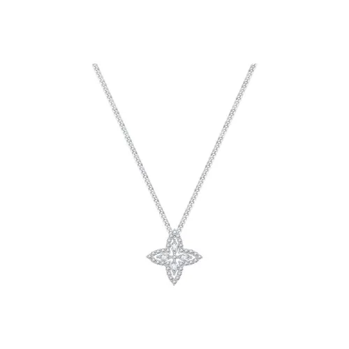 GRACE GIRL 925 Sterling Silver, Synthetic Cubic Zirconia Necklaces Women's