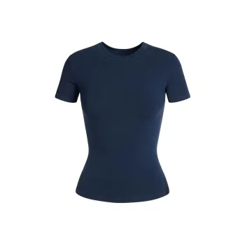 Skims T Shirts Women's NAVY/Marine Blue