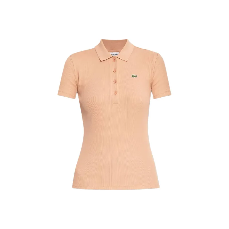 LACOSTE Logo Patch Short Sleeved Polo Shirt-3