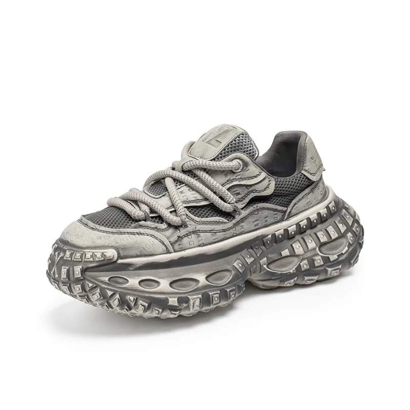 ROBINHOOD Cushioning, Slip Resistant, Abrasion Resistant, Coverage, Support Low Top Chunky Sneakers Men's-6