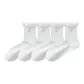 [4 Pack, Sweet Style Heart Embroidery]4 Pairs White