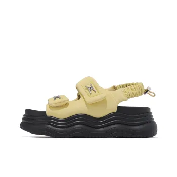 CARDANRO Beach Sandals Women's Black/Yellow